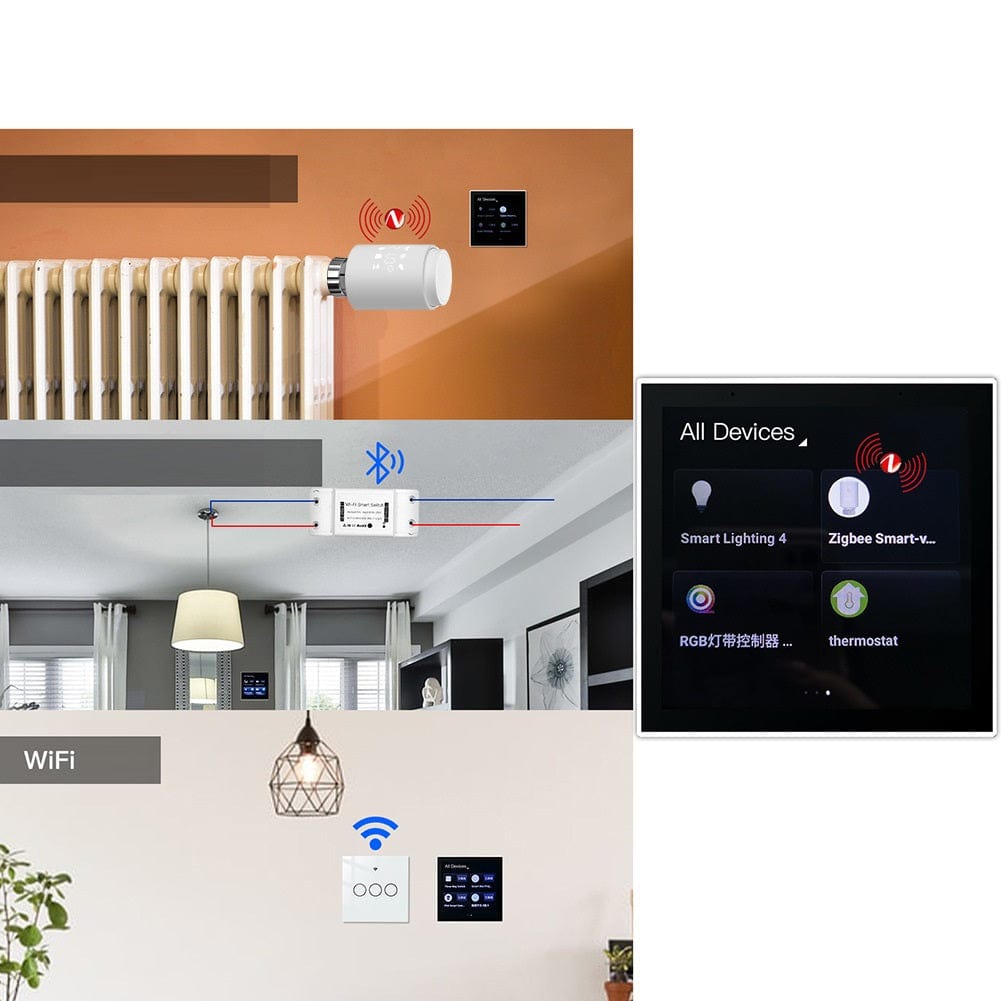 TheShadowCollective English version LCD Scene Touch Screen Panel Of Smart Home Central Control Gateway