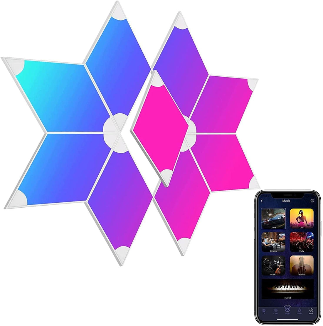 TheShadowCollective Full color RGBW9 pieces Qiguang Board Gaming Smart Home TV Background Ambient Light