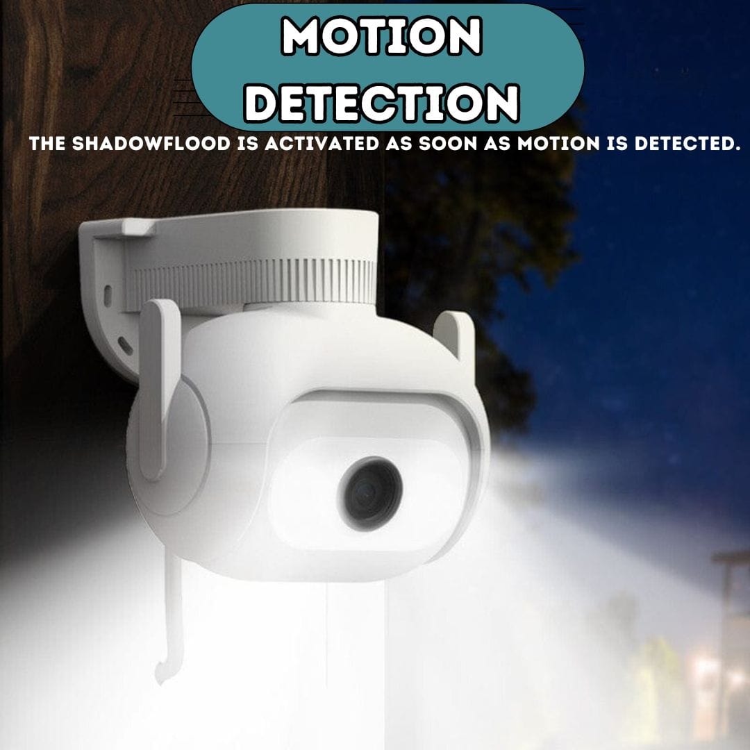 TheShadowCollective White ShadowFlood™️ Outdoor Security Camera